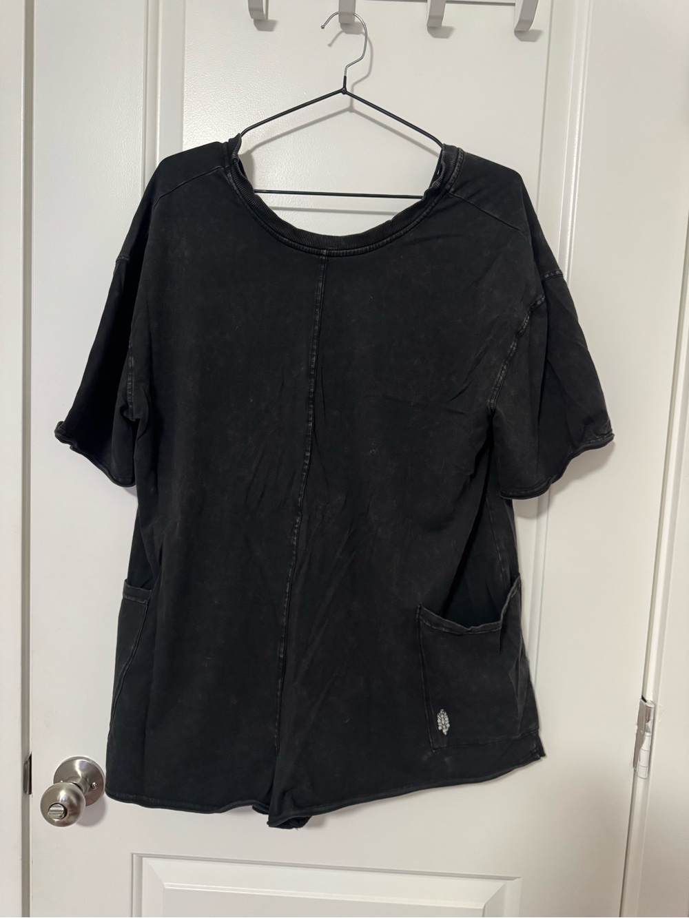 Free People Washed Black Short-Sleeve hot shot